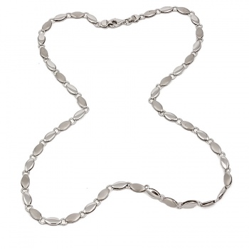 9ct white gold 9g 18 inch Necklace